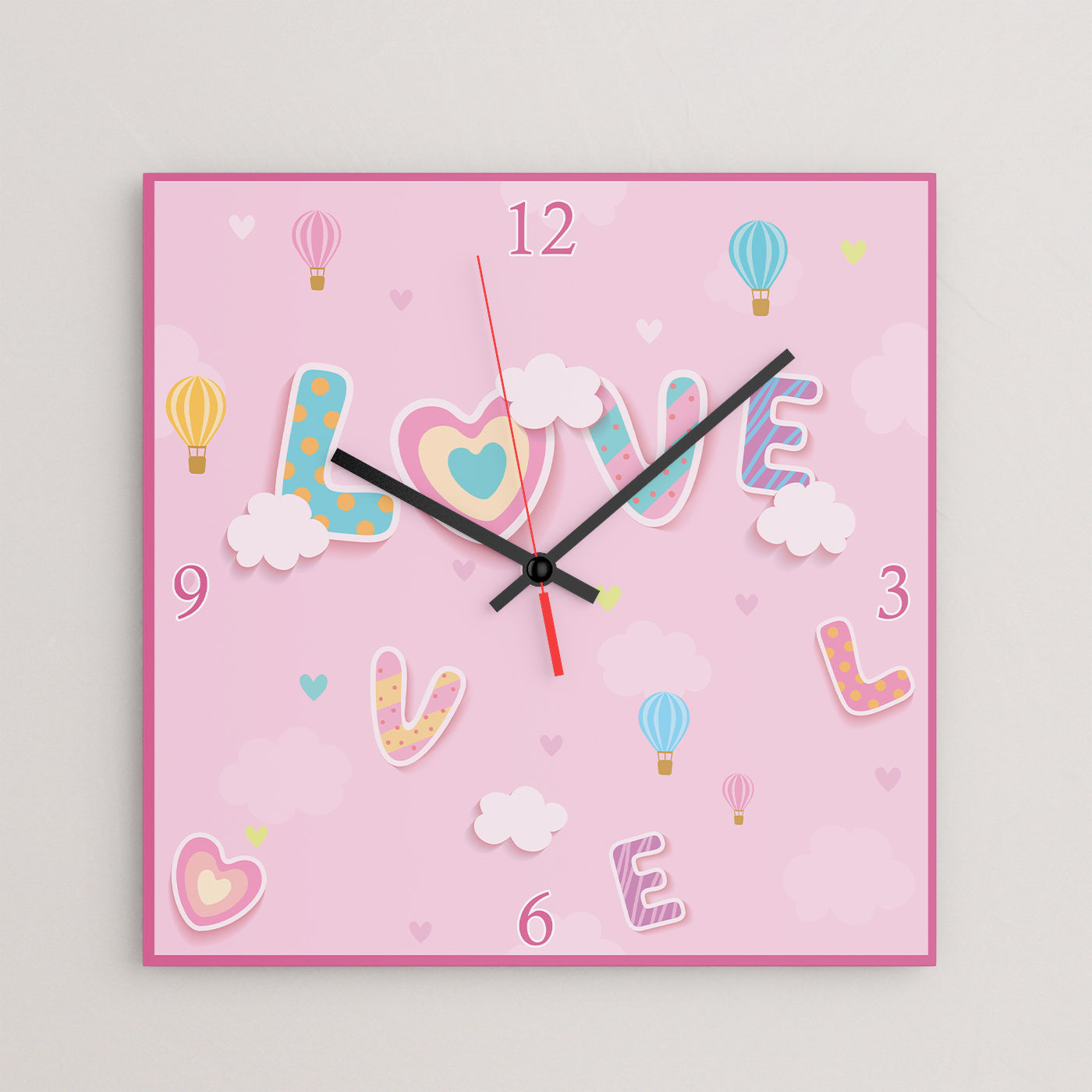 Square Love  Table Clock - Premium  from giflorify - Just ₹685! Shop now at TheGiftBays