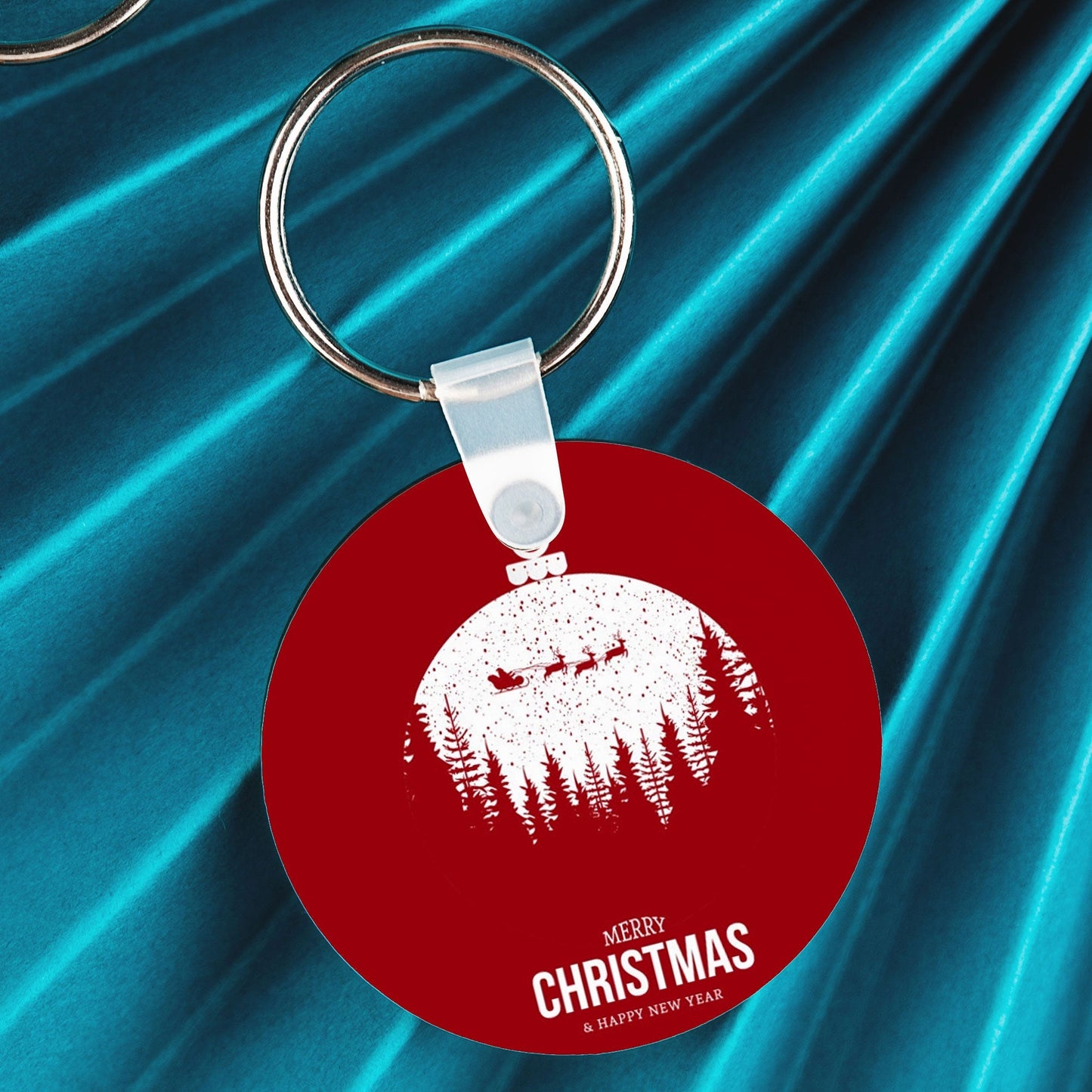 Christmas round wooden key chain - Premium key chain from giflorify - Just ₹179! Shop now at TheGiftBays