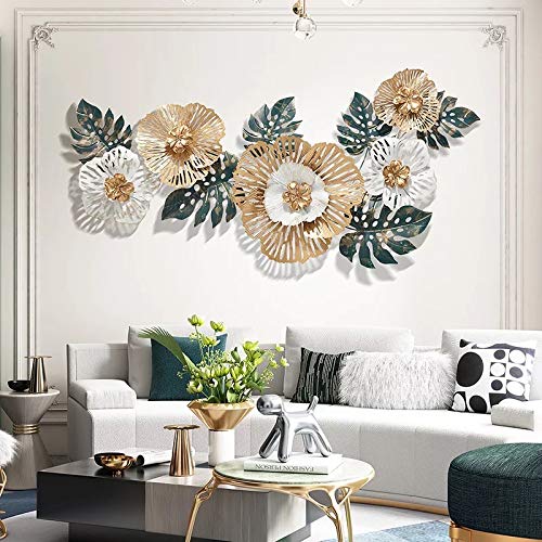 Metal Green Golden Leaf Flower Metal Wall Art - Premium  from The Gift Bays - Just ₹7899! Shop now at TheGiftBays