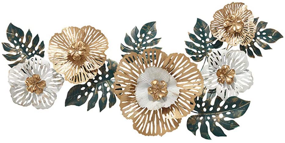 Metal Green Golden Leaf Flower Metal Wall Art - Premium  from The Gift Bays - Just ₹7899! Shop now at TheGiftBays