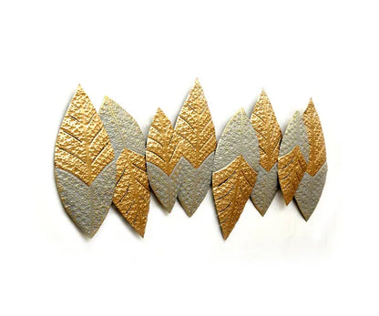 Metal Gold n Grey Leaf Wall Art - Premium  from The Gift Bays - Just ₹7500! Shop now at TheGiftBays