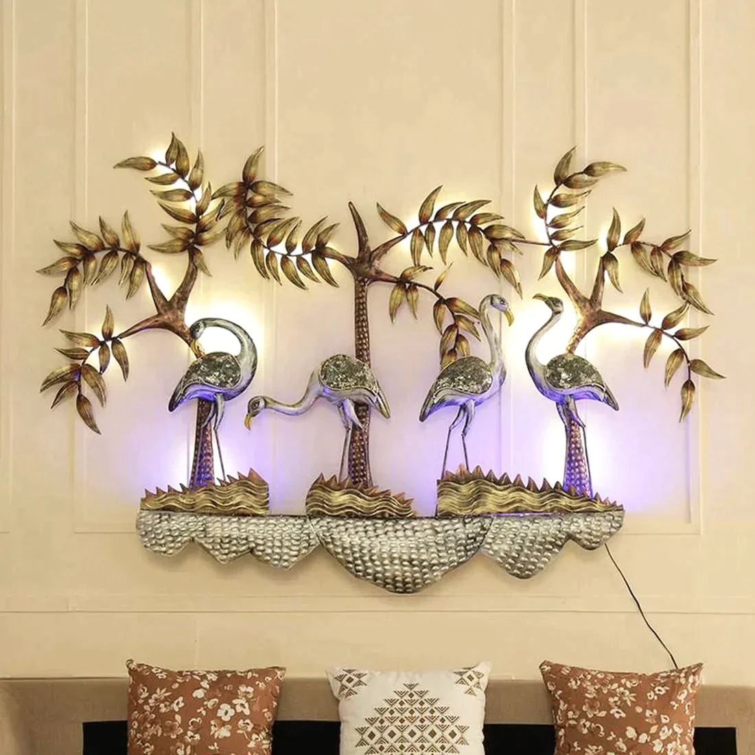 Metal Swan ON Hill Led Wall Art - Premium  from The Gift Bays - Just ₹7999! Shop now at TheGiftBays