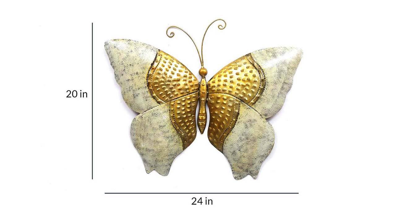 Metal Butterfly Multicolour Wall Decor - Premium  from TheGiftBays - Just ₹2099! Shop now at TheGiftBays