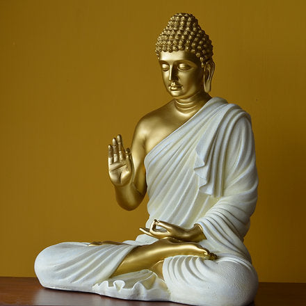 Polyresin Meditating Buddha Statue 2 Feet Golden And Creame - Premium  from The Gift Bays - Just ₹5999! Shop now at TheGiftBays