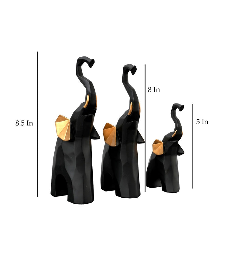 Majestic Black And Gold Mammoths Polyresin Figurines Table Decor - Premium  from The Gift Bays - Just ₹2550! Shop now at TheGiftBays