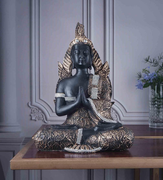 Polyresin Black Premium Namaskar Buddha Figurine 16 Inches - Premium  from The Gift Bays - Just ₹2599! Shop now at TheGiftBays