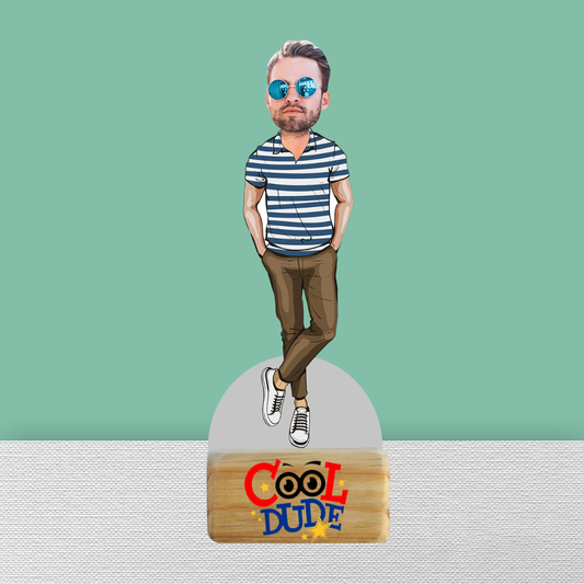 Cool Dude Boy Caricature - Premium  from Preezmo Gifts - Just ₹445! Shop now at TheGiftBays