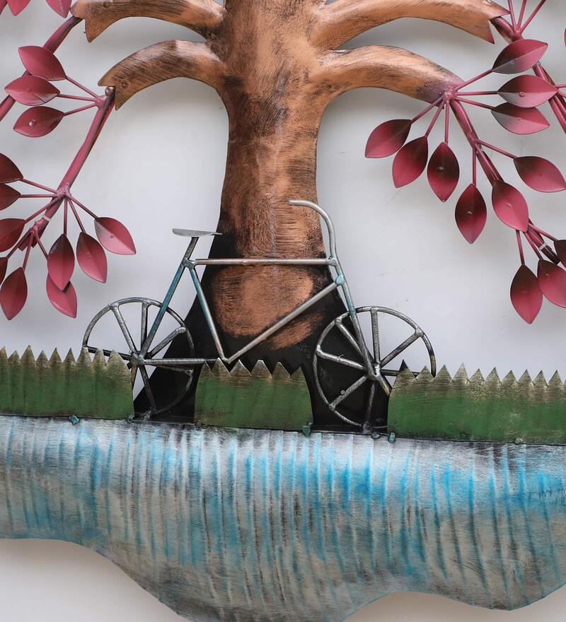 Metal Tree With Cycle Wall Art With Led - Premium  from The Gift Bays - Just ₹5900! Shop now at TheGiftBays