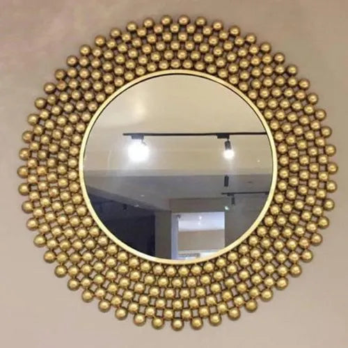 Golden Half Ball Wall Mirror - Premium  from The Gift Bays - Just ₹5800! Shop now at TheGiftBays