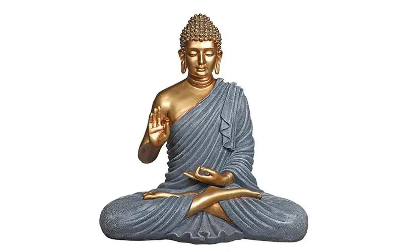 Polyresin Meditating Buddha Statue 2 Feet Silver And Black - Premium  from The Gift Bays - Just ₹5999! Shop now at TheGiftBays