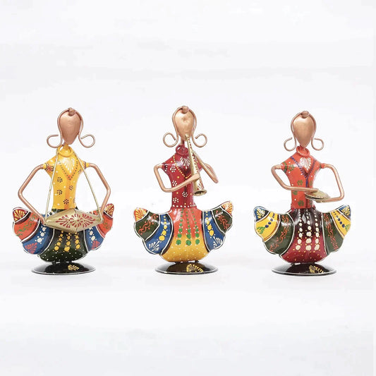 Metal Multicolour Mini Dolls Figurine Set Of 3 Table decor - Premium  from The Gift Bays - Just ₹2850! Shop now at TheGiftBays