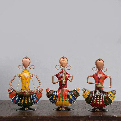 Metal Multicolour Mini Dolls Figurine Set Of 3 Table decor - Premium  from The Gift Bays - Just ₹2850! Shop now at TheGiftBays