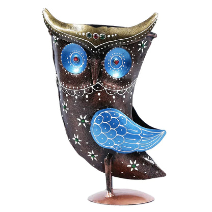 Metal Owl Multicolour Showpiece - Premium  from TheGiftBays - Just ₹2050! Shop now at TheGiftBays