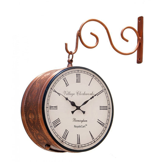 Railway Clock Copper - Premium  from The Gift Bays - Just ₹5000! Shop now at TheGiftBays