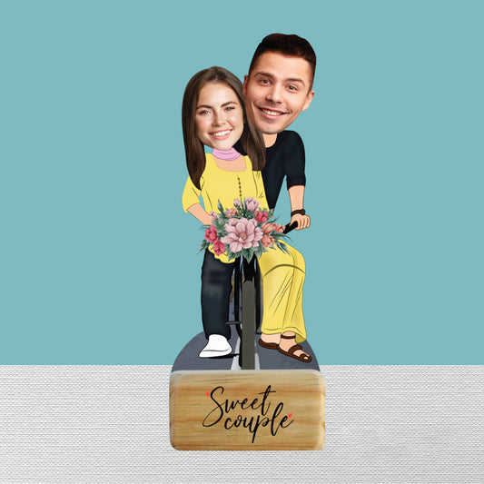 sweet couple caricature - Premium  from Preezmo Gifts - Just ₹449! Shop now at TheGiftBays