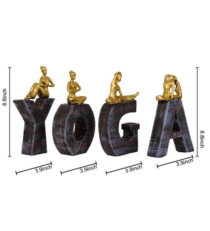 YOGA Sign With Yoga Ladies Table Showpiece Polyresin Table Decor - Premium  from The Gift Bays - Just ₹2099! Shop now at TheGiftBays